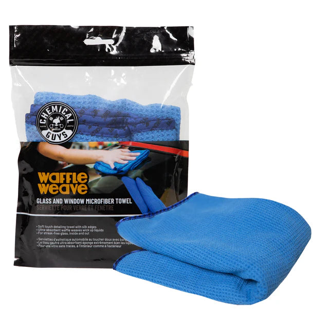 Chemical Guys Waffle Weave Glass & Window Microfiber Towel