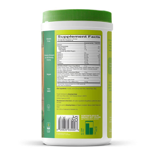 Amazing Grass Greens Blend Superfood Powder 1.06 lb (480g) – Daily Greens Drink Mix