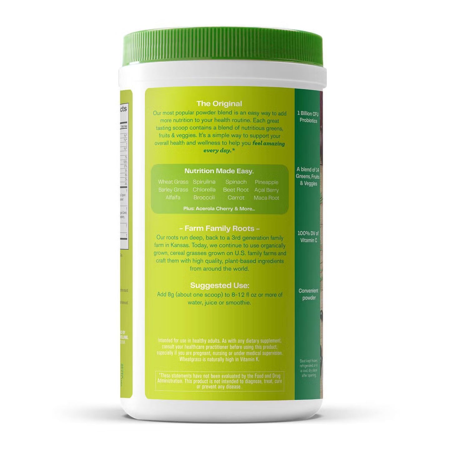 Amazing Grass Greens Blend Superfood Powder 1.06 lb (480g) – Daily Greens Drink Mix