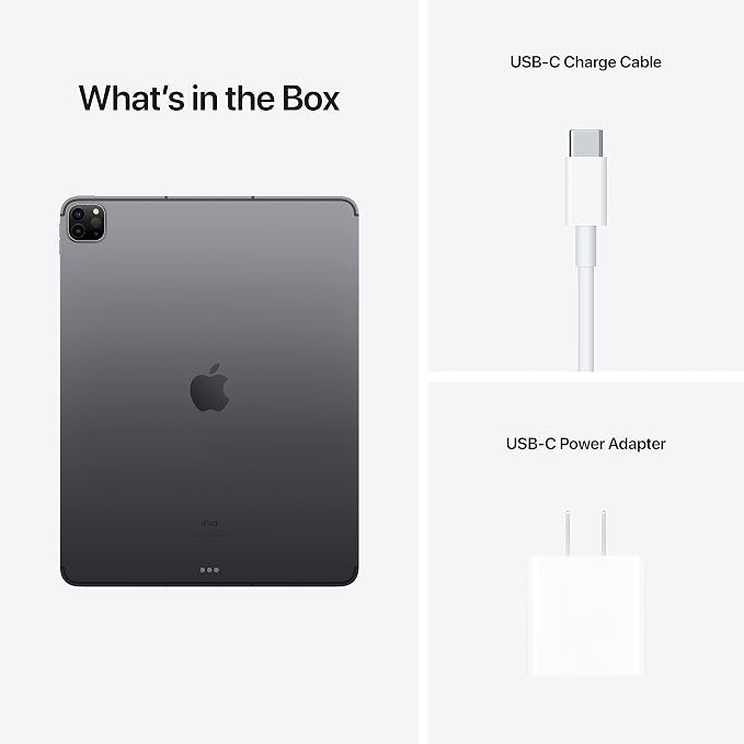 Apple iPad Pro 12.9-inch (2021) Wi-Fi + Cellular 256GB – Space Gray – Amazon Renewed Premium