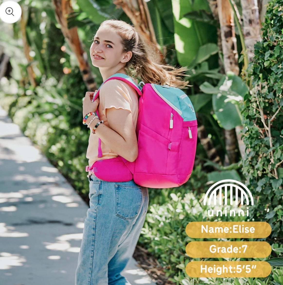 Uninni Kids Bailey Backpack 15” Laptop Padded School Bag