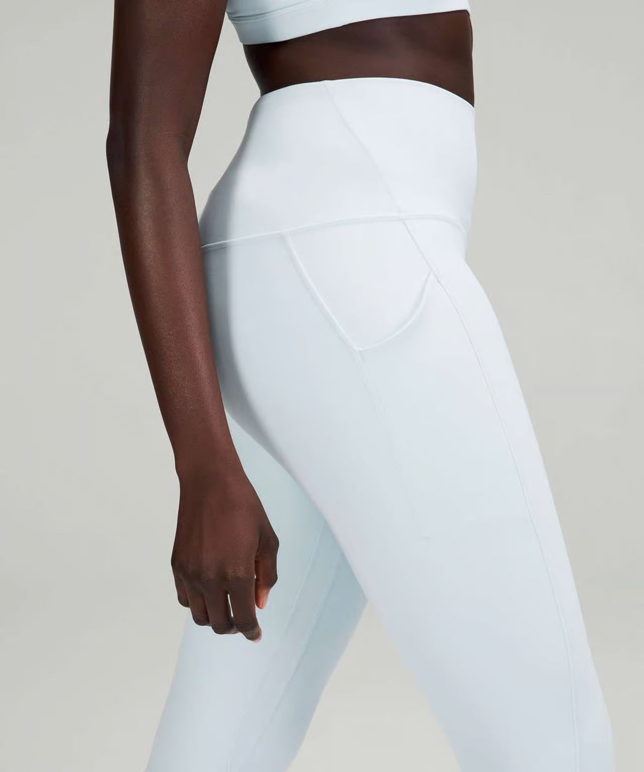 Lululemon Align HR Pant 25” Pockets Powder Blue Size 14 Nulu Leggings