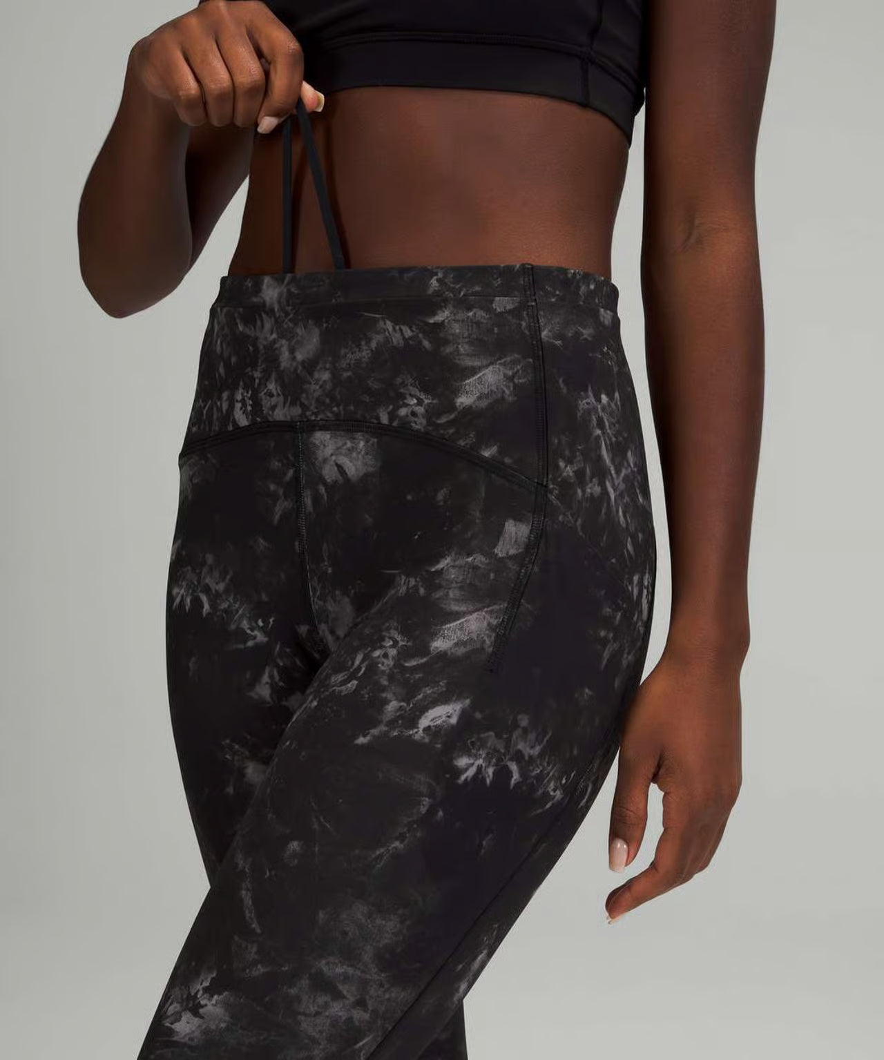 Lululemon Swift Speed High-Rise Crop 23” Aquila Black Multi Size 0
