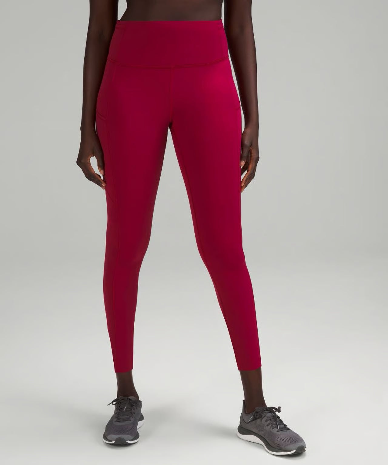 Lululemon Fast and Free High-Rise Pant 25” Sonic Pink Size 16 Nulux Leggings
