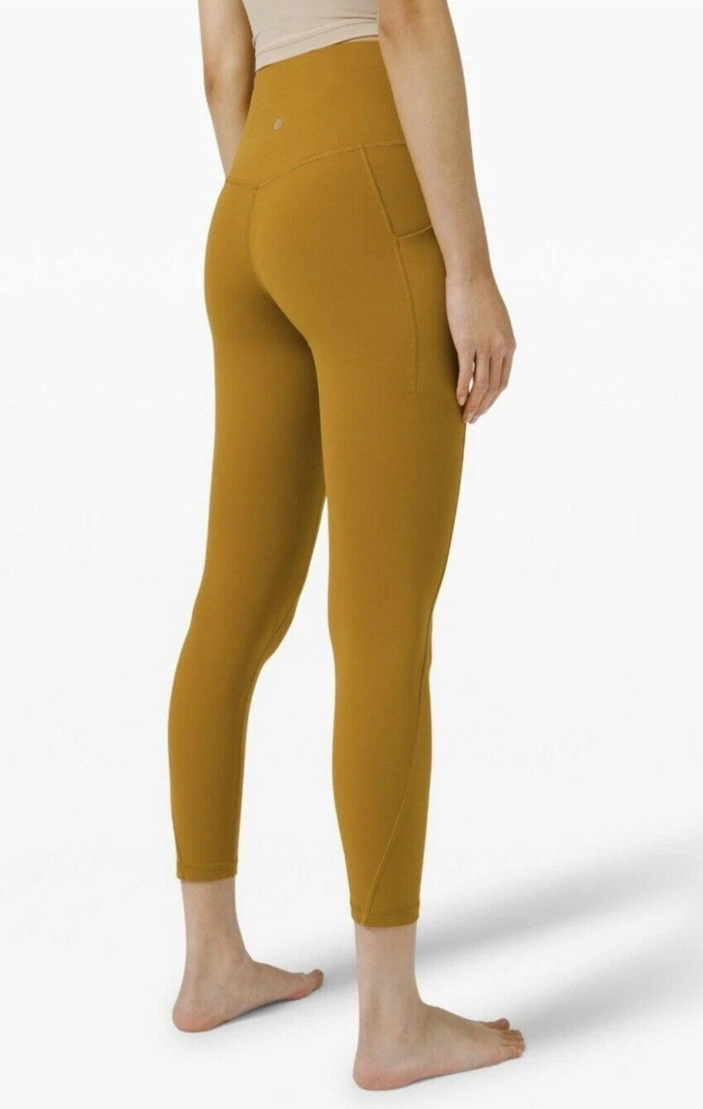 Lululemon Align HR Pant 25” Pockets Nulu Gold Spice Size 14 Leggings GLSC 76397
