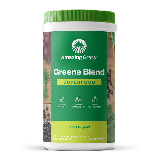 Amazing Grass Greens Blend Superfood Powder 1.06 lb (480g) – Daily Greens Drink Mix