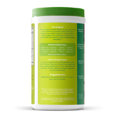 Amazing Grass Greens Blend Superfood Powder 1.06 lb (480g) – Daily Greens Drink Mix