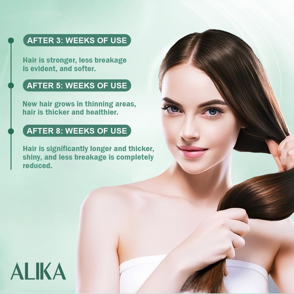 ALIKA Hair Growth Set – Shampoo, Conditioner & Serum Treatment for Thicker Fuller Hair – Men & Women