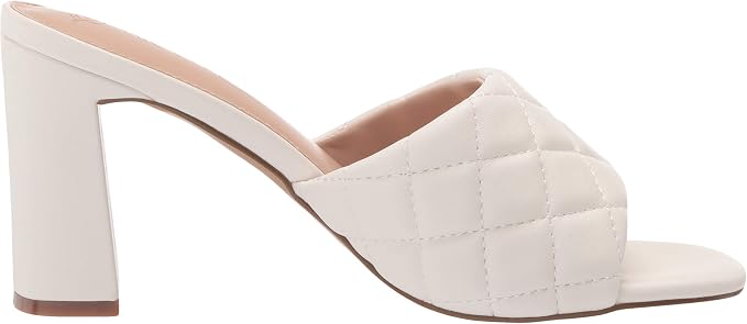 The Drop Women’s Pattie Block Heeled Mule Sandals – Quilted