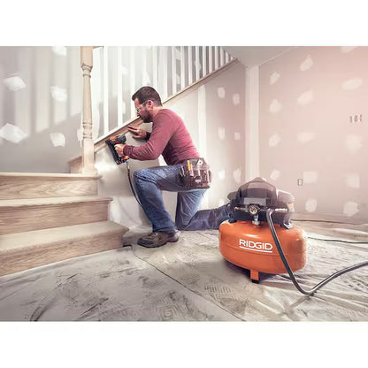 RIDGID Pneumatic 18-Gauge 2-1/8 in. Brad Nailer with CLEAN DRIVE Technology & Tool Bag