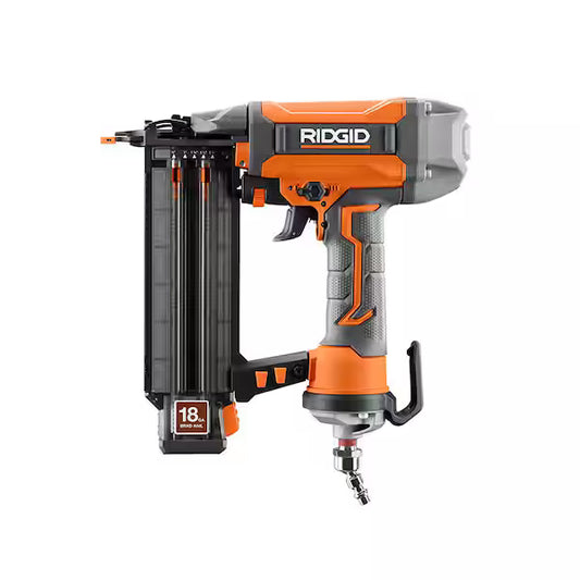 RIDGID Pneumatic 18-Gauge 2-1/8 in. Brad Nailer with CLEAN DRIVE Technology & Tool Bag