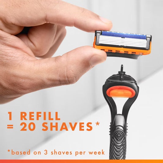 Gillette Fusion5 Mens Razor Blade Refills, 12 Count, Lubrastrip for a More Comfortable Shave