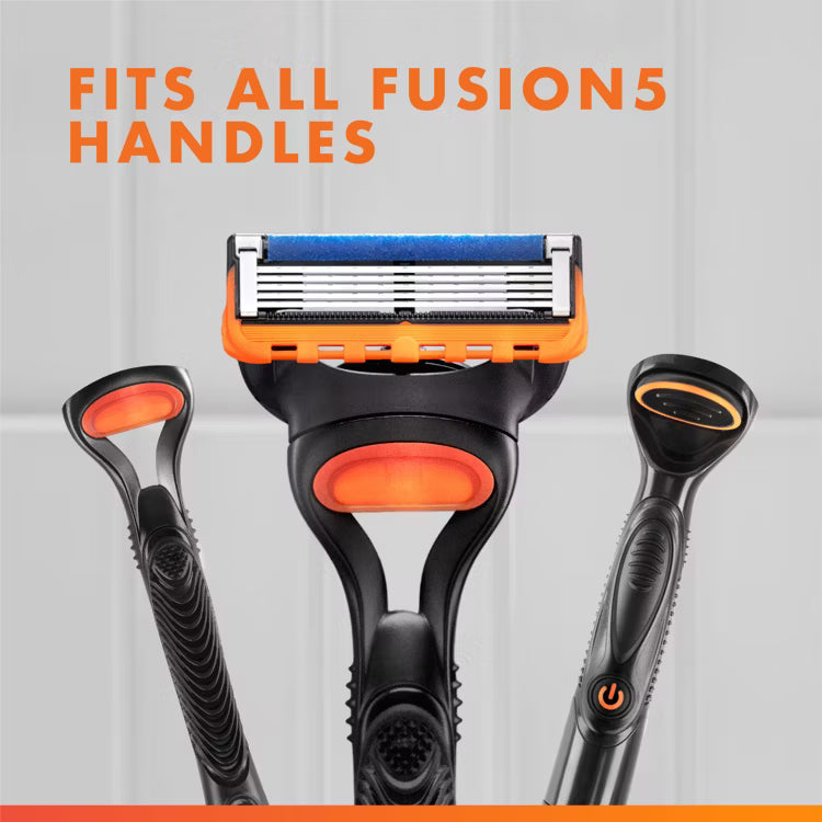 Gillette Fusion5 Mens Razor Blade Refills, 12 Count, Lubrastrip for a More Comfortable Shave