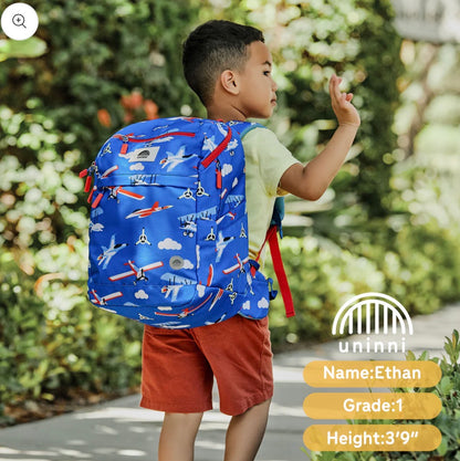 Uninni Kids Bailey Backpack Airplane 15” Laptop Padded School Bag