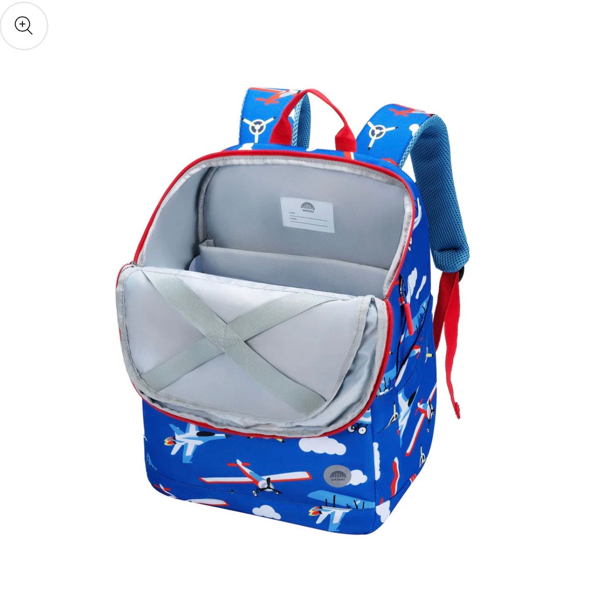 Uninni Kids Bailey Backpack Airplane 15” Laptop Padded School Bag
