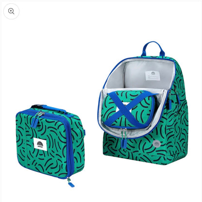 Uninni Backpack Set – Brush Strokes | Backpack, Lunch Bag & Pencil Case 3-Piece Set