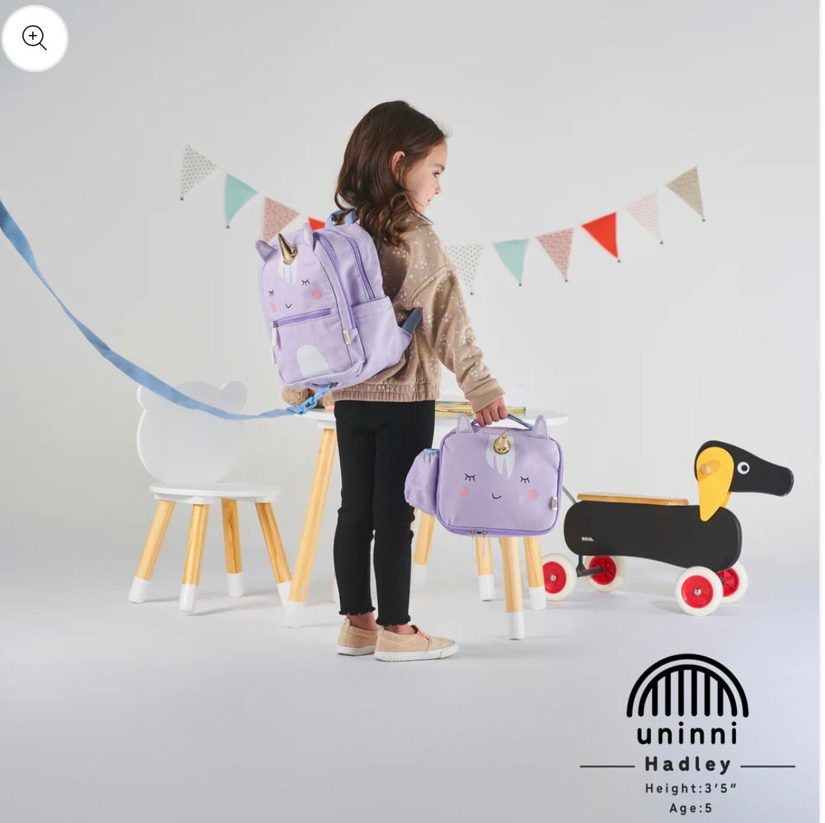 Uninni Toddler Lunch Bag - Unicorn | Insulated Kids Lunch Tote for School & Daycare