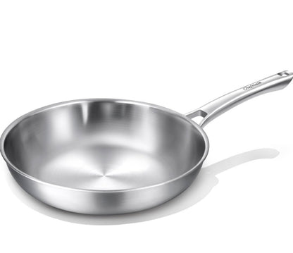 Chefmate 12” Tri-Ply Stainless Steel Frying Pan with Lid
