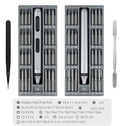 51-in-1 Precision Electric Screwdriver Set – Cordless Magnetic Repair Tool Kit with Phillips, Torx & Precision Bits
