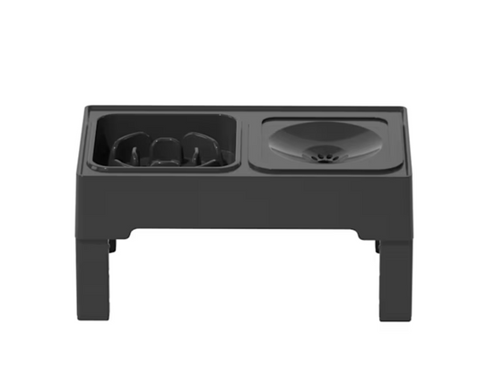 ELS Pet 2-in-1 Elevated Feeding Station for Dogs – Slow Bowl + Floating Bowl