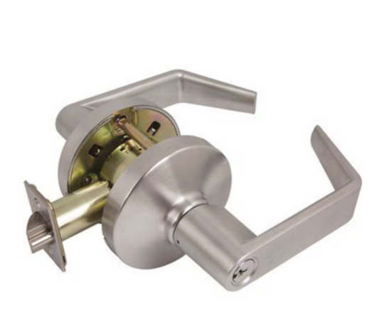 US Lock 3000 Series Grade 1 Entrance Lever Lockset US26D Satin Chrome Commercial Door Lock