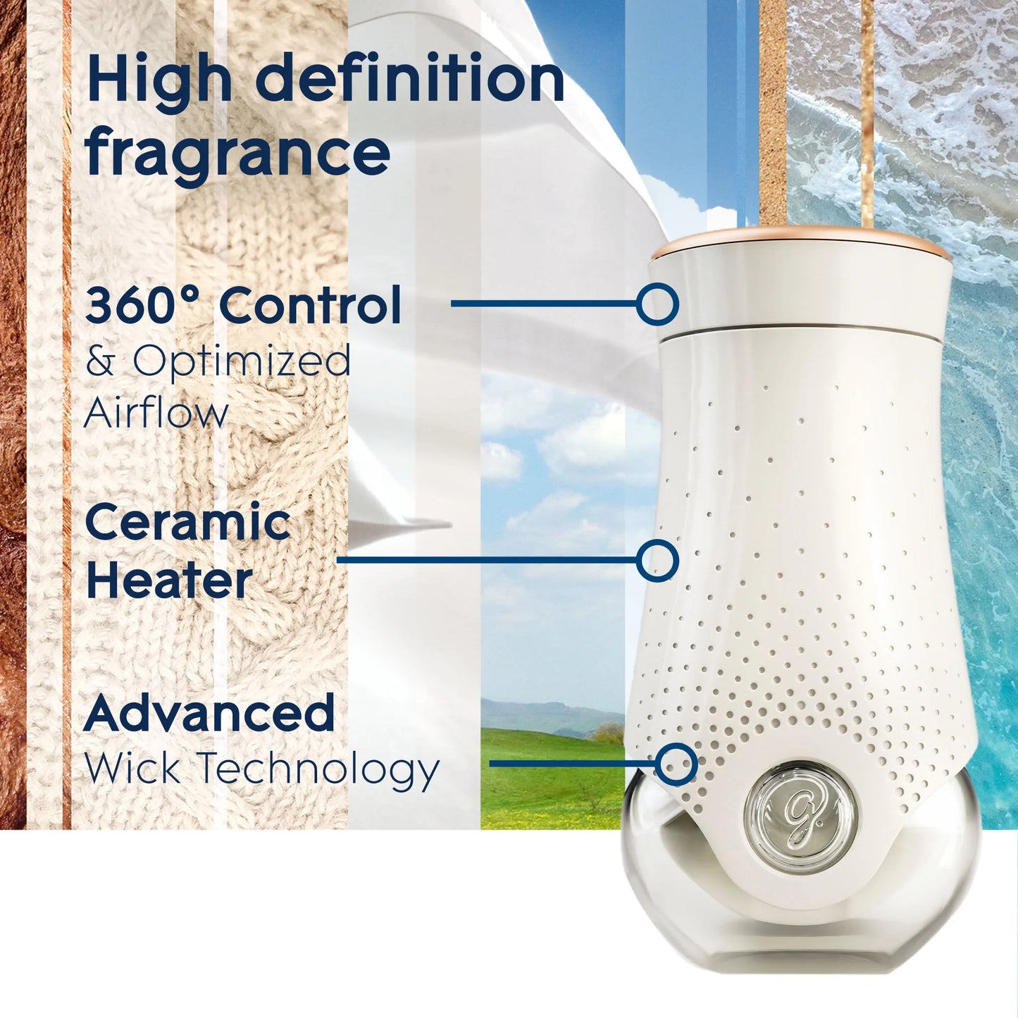 (2 pack) Glade PlugIns Air Freshener Warmer - Essential Oil Infused Refill Holder