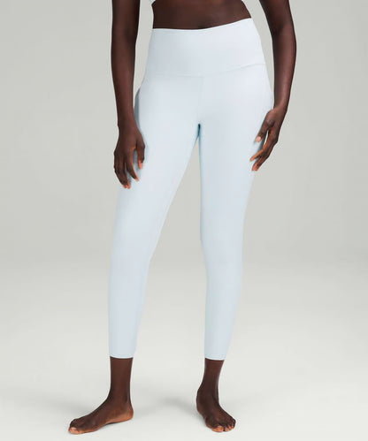 Lululemon Align HR Pant 25” Pockets Powder Blue Size 14 Nulu Leggings