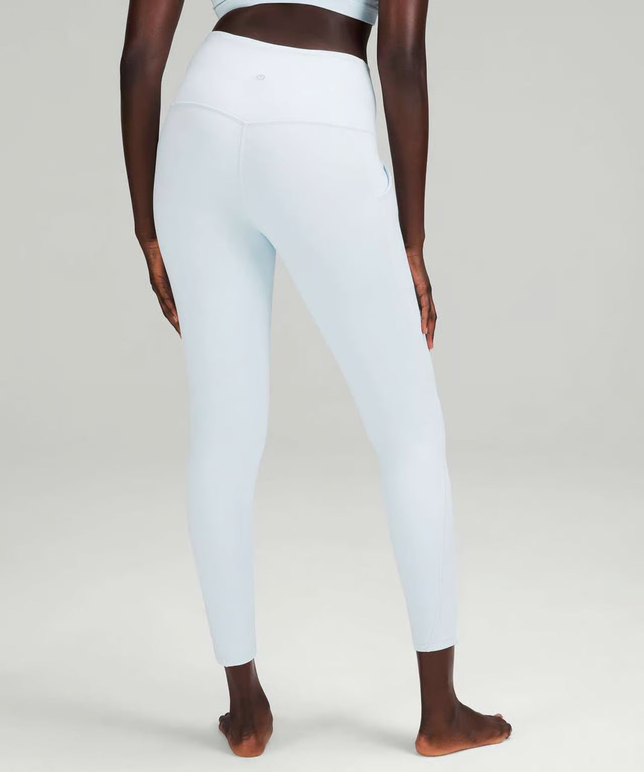 Lululemon Align HR Pant 25” Pockets Powder Blue Size 14 Nulu Leggings