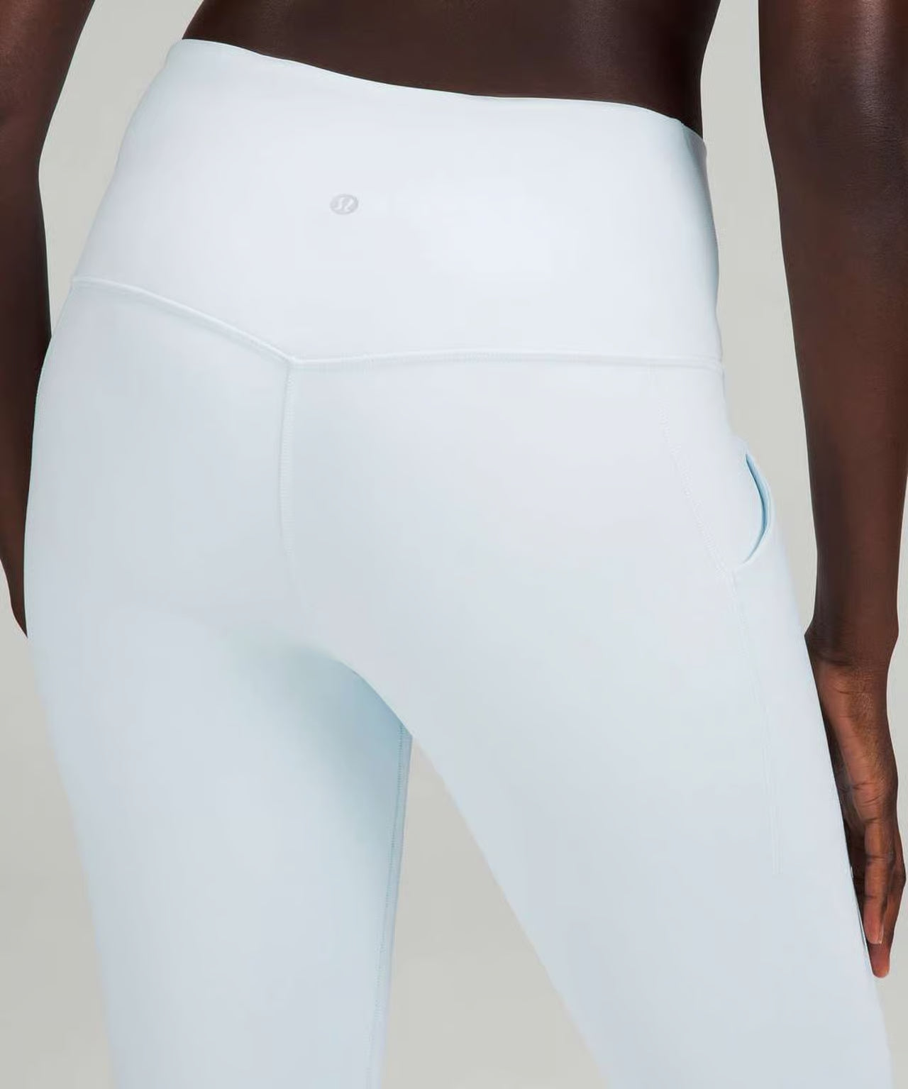 Lululemon Align HR Pant 25” Pockets Powder Blue Size 14 Nulu Leggings