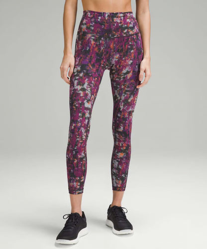 Lululemon Wunder Train High-Rise Tight 25” Cinder Flash Multi Size 0