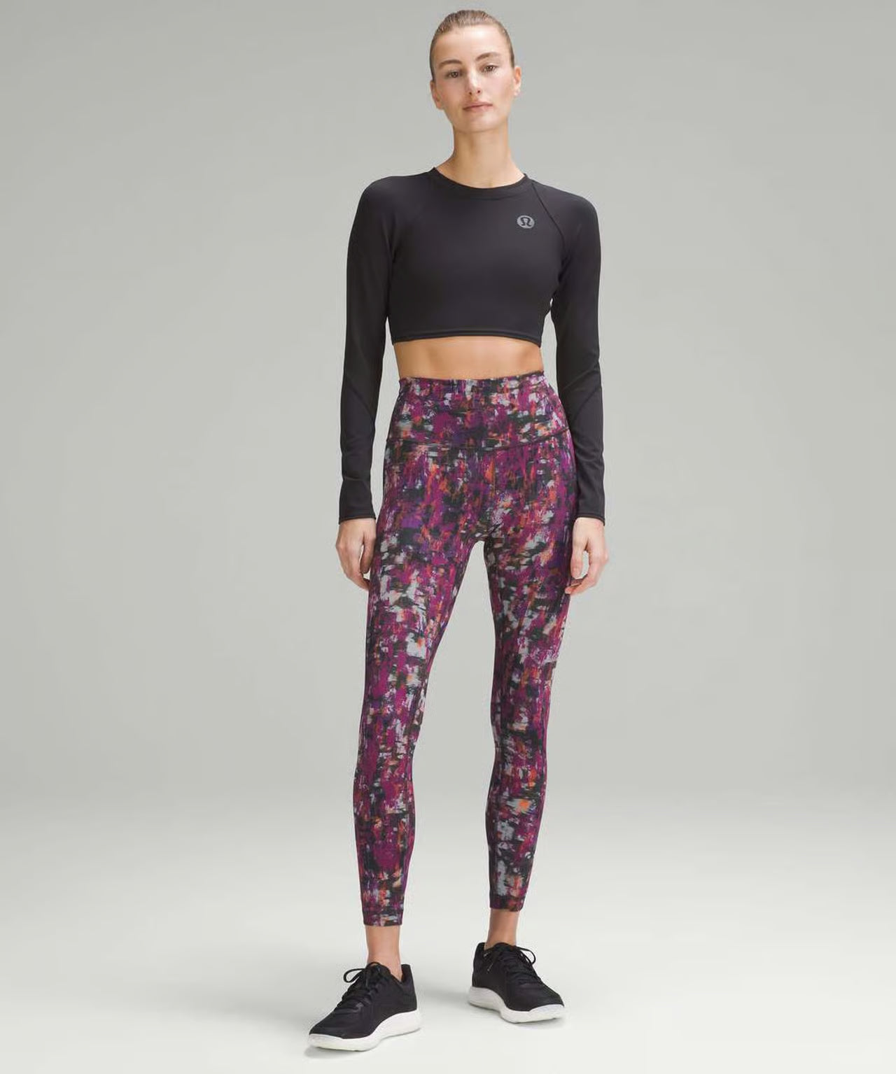 Lululemon Wunder Train High-Rise Tight 25” Cinder Flash Multi Size 0