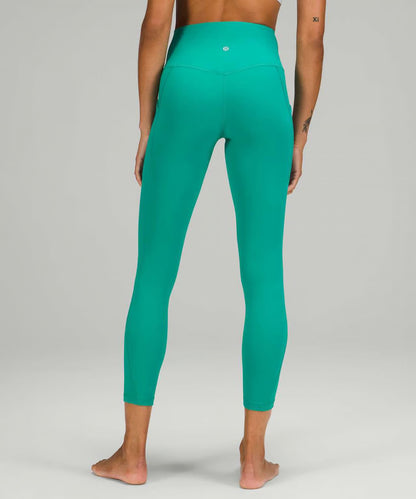 Lululemon Align High-Rise Pant with Pockets 25” in Maldives Green, size 18