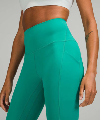 Lululemon Align High-Rise Pant with Pockets 25” in Maldives Green, size 18