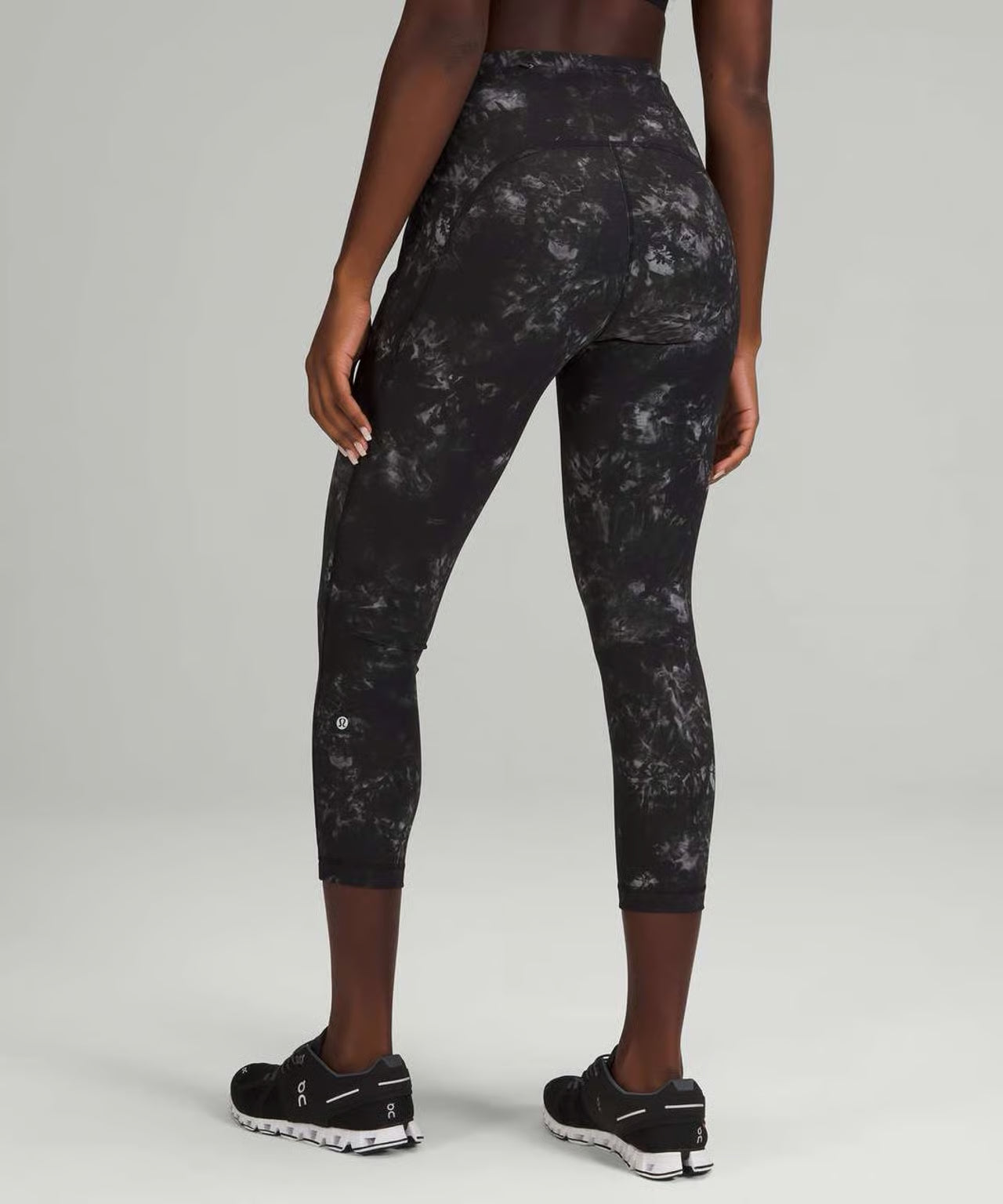 Lululemon Swift Speed High-Rise Crop 23” Aquila Black Multi Size 0
