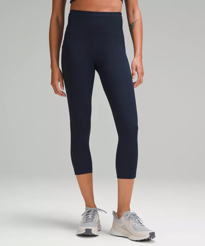Lululemon Swift Speed High-Rise Crop 21” True Navy Size 20 Leggings