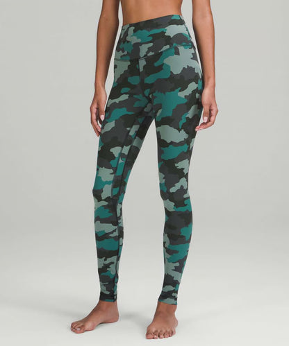 Lululemon Align High-Rise Pant 28” Size 14 Heritage 365 Camo Tidewater Teal Mult