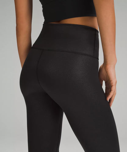 Lululemon Wunder Train High-Rise Tight Radiate Foil Print Black Size 0