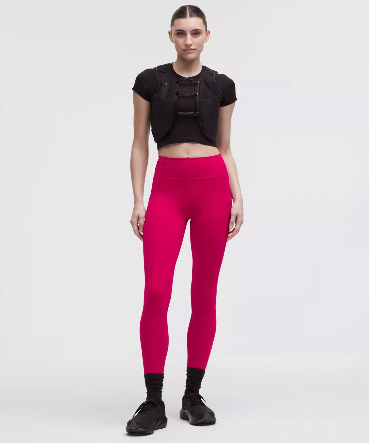 Lululemon Fast and Free High-Rise Pant 25” Sonic Pink Size 16 Nulux Leggings