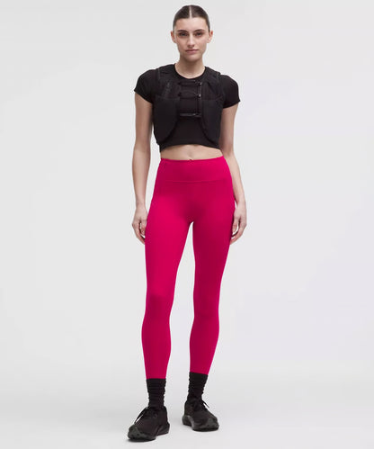 Lululemon Fast and Free High-Rise Pant 25” Sonic Pink Size 16 Nulux Leggings