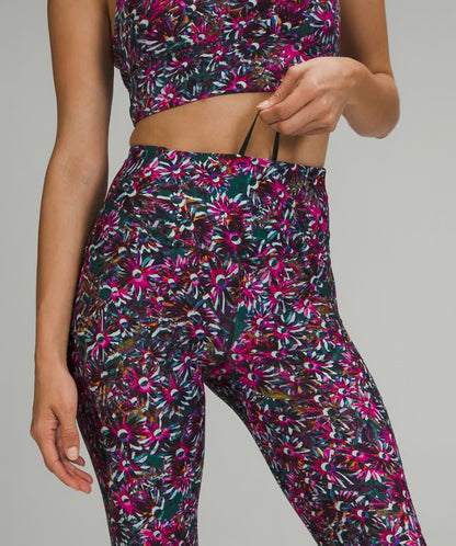Lululemon Base Pace High-Rise Tights in Floral Electric Multi, size 0.