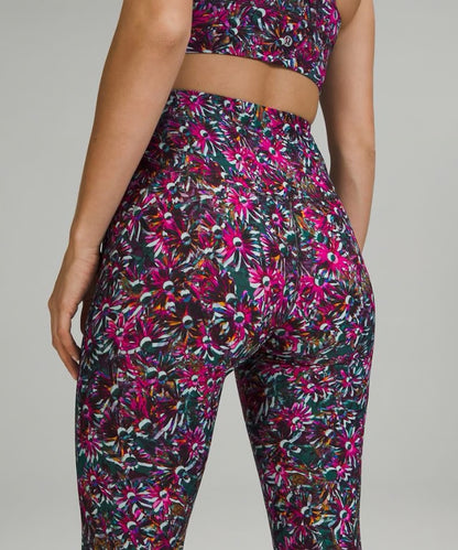 Lululemon Base Pace High-Rise Tights in Floral Electric Multi, size 0.