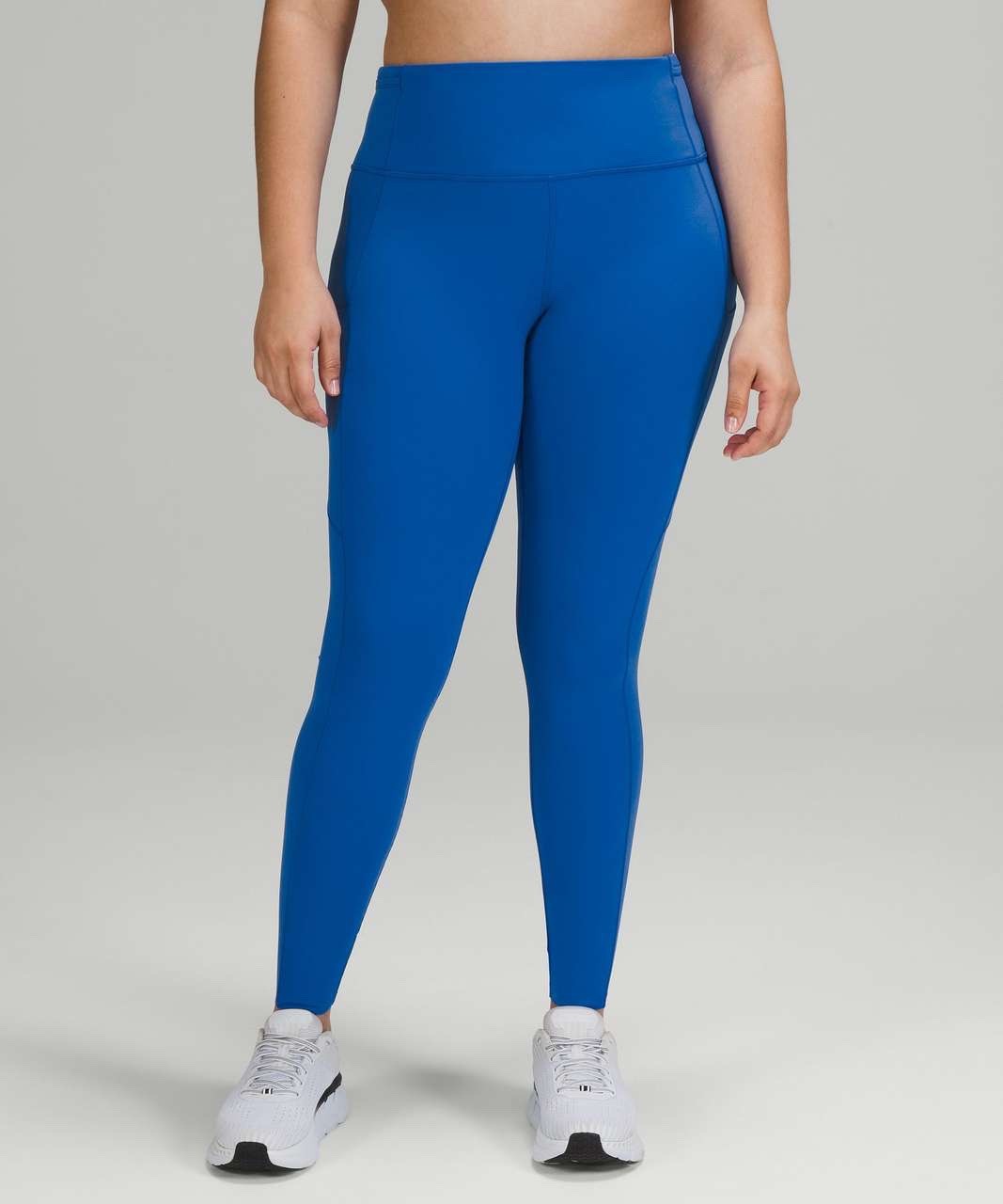 Lululemon Fast and Free High-Rise Tight 24” Blazer Blue Tone Size 14
